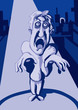 Zombie in the night city
