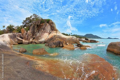 Photo: The spectacular cliffs. Similan Islands. The spectacular cliffs. Similan Islands.