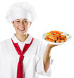 Photo: Young woman chef Young woman chef