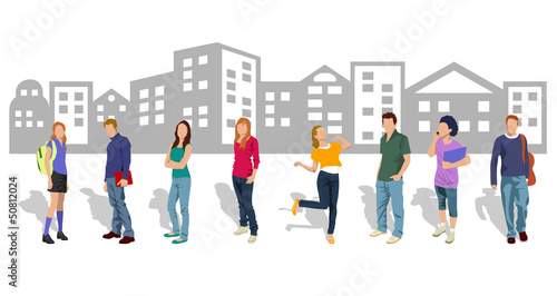Vector: Gente joven Gente joven