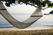 Hammock on beach ocean