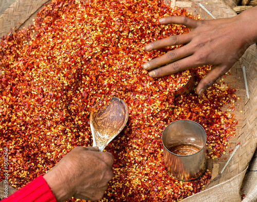 Photo: Red Chili pepper powder Red Chili pepper powder
