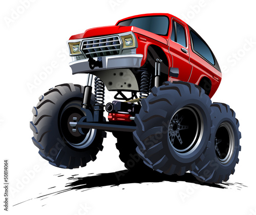 Vector: Cartoon Monster Truck Cartoon Monster Truck