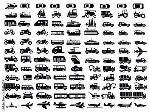 Vector: transportation icon transportation icon