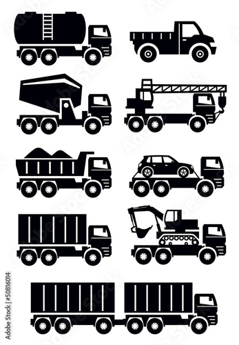 Vector: transport icons transport icons