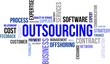 word cloud - outsourcing