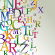Vector: Alphabet abstract background Alphabet abstract background