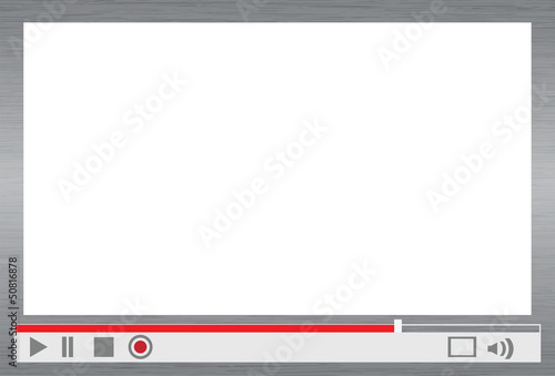Vector: video player menu video player menu