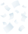 paper falling down, vector illustration
