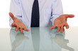 Businessman seems annoyed