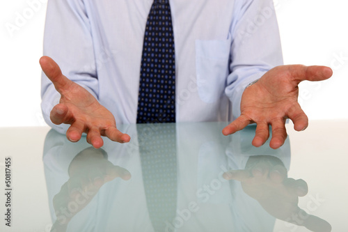 Photo: Businessman seems annoyed Businessman seems annoyed