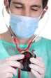 doctor feeling the pulse of purse