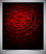 Red abstract glowing background