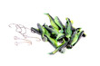 The hook and Fishing lure.