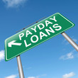 Payday loans concept.