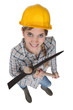 Young female laborer