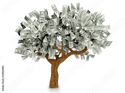 Illustration: 3D Dollar tree 3D Dollar tree
