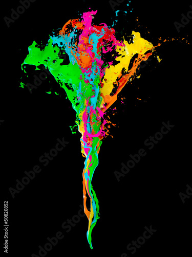 Illustration: 3D paint colors 3D paint colors