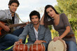 Band with drums