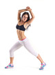 Foto: young woman doing aerobics exercise young woman doing aerobics exercise