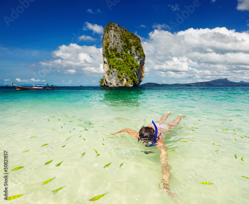 Photo: Tropical beach, snorkeling Tropical beach, snorkeling