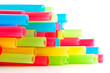 Pailles multicolores