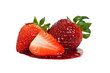Erdbeeren mit Soße