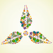 Spring green energy icon