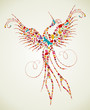 Spring Pheonix bird texture