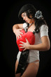 Photo: beautiful woman in love beautiful woman in love