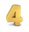 zahl cipher 4 gold vertikal