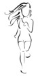 Running woman