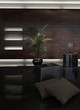 Modern Design Bed Room with black pillows