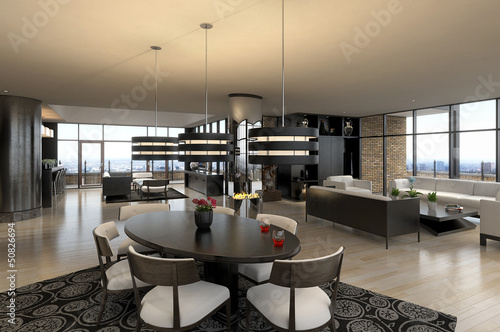 Illustration: Modern living room interior | Design Loft Modern living room interior | Design Loft