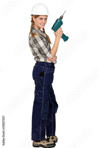Photo: Female DIY enthusiast Female DIY enthusiast
