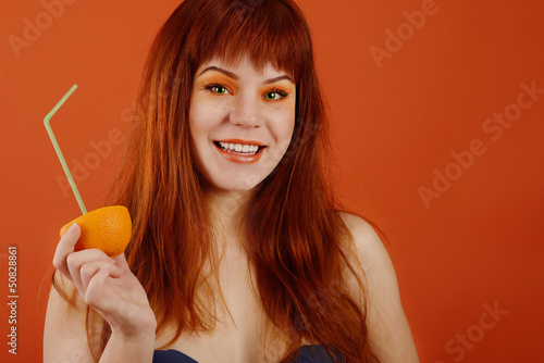 Photo: orange girl orange girl