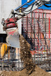 Bagger auf Baustelle