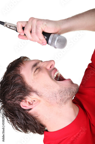 Photo: Man singing Man singing