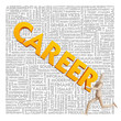 Business word cloud for business and finance concept, Career