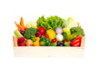Crate with vegetables