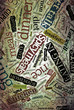 grunge food poster