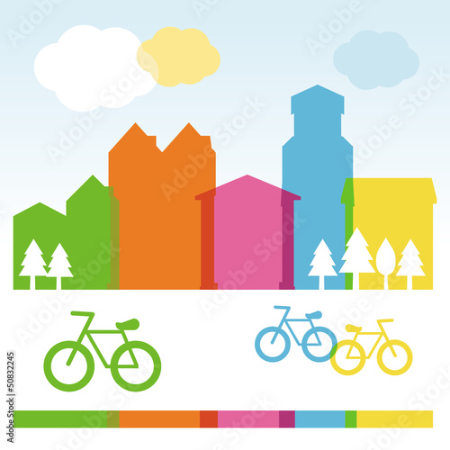 Vector: Vector design cocnept with modern buildings Vector design cocnept with modern buildings