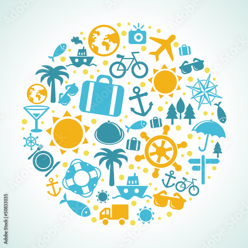 Vector: Vector travel concept Vector travel concept