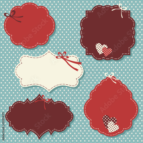 Vector: vintage christmas labels vintage christmas labels