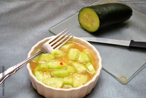 Photo: Prepared Cucumber Salad Prepared Cucumber Salad