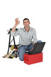 craftsman making an okay sign