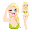 Sexy Blonde Girl Bikini