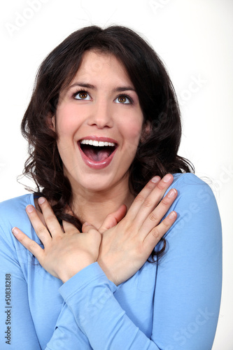 Photo: Ecstatic young woman Ecstatic young woman