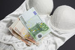 Love for money - Lingerie and money concept