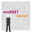 Business word cloud for business and finance concept, Market Seg